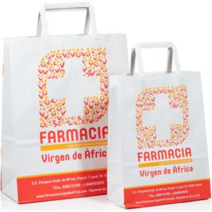 FLAT HANDLES BAG < FARMACY & COSMETICS